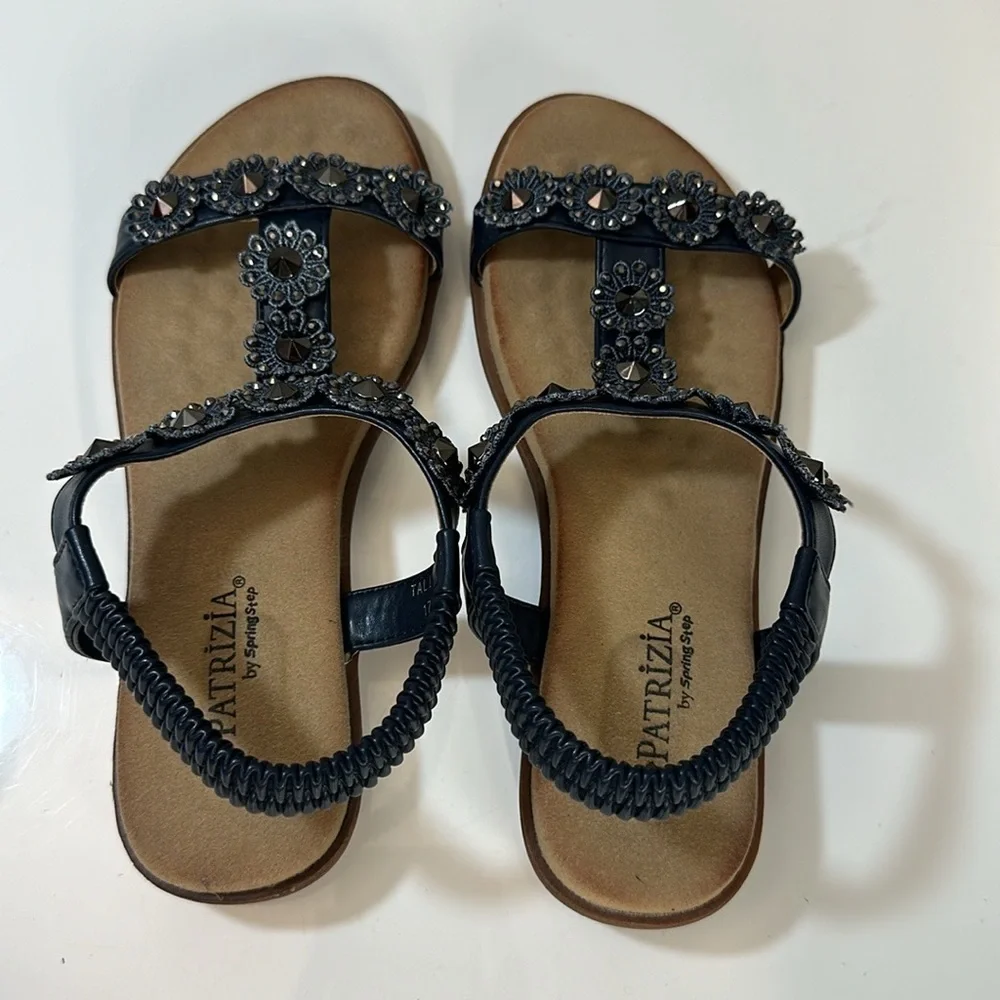 Patrizia by Spring Step Talitha Blue Sandals Size 37(6.5-7)